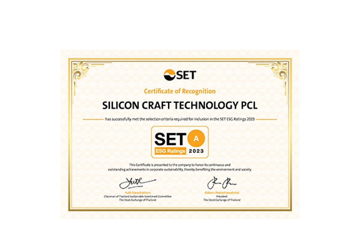 SICT ได้รับผลการประเมิน SET ESG Ratings ประจำปี พ.ศ.2566 อยู่ในระดับ “A”
